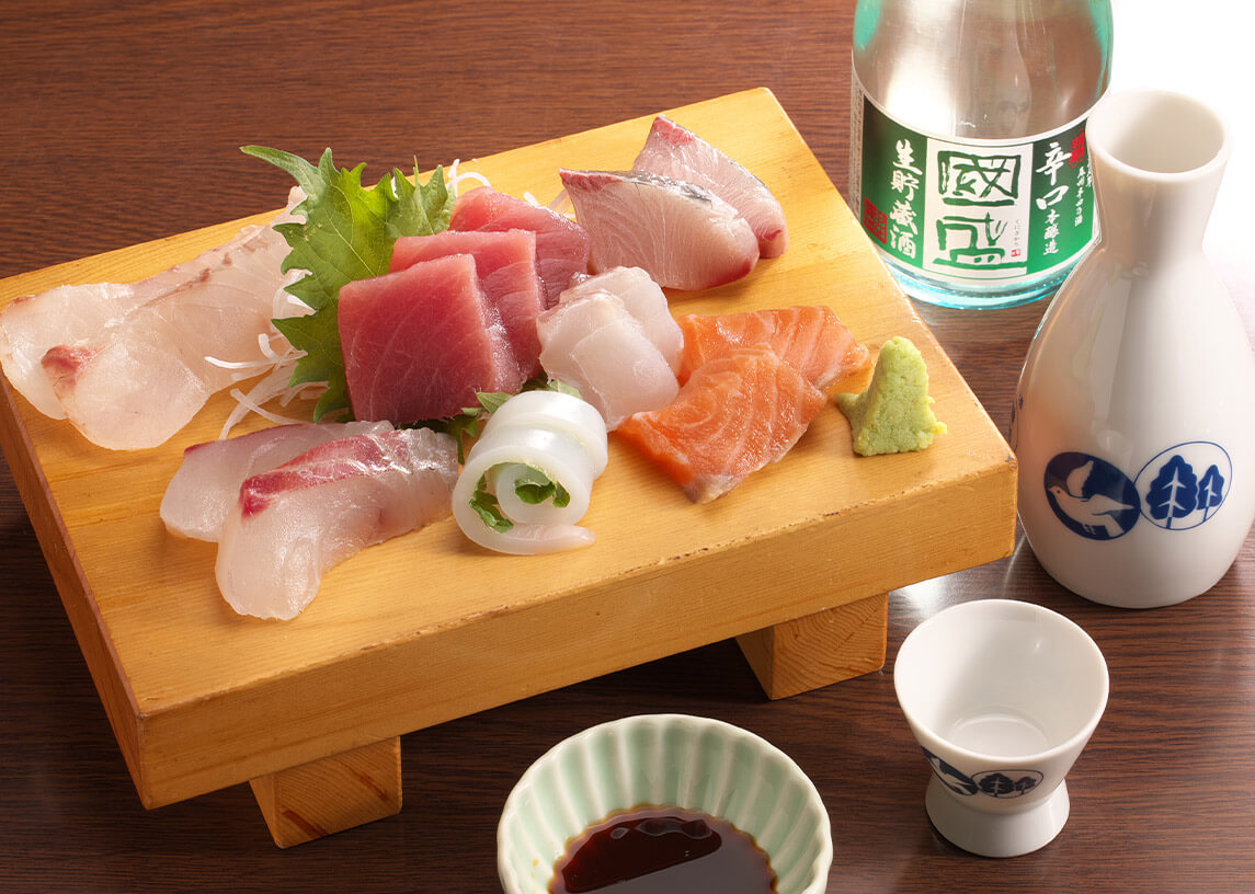 刺身と日本酒のペアリング